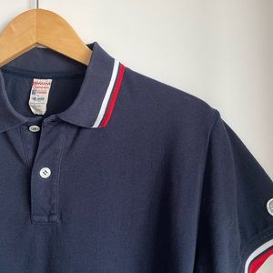 Todd Snyder Champion Men’s Tipped Polo in Navy Blue - Medium